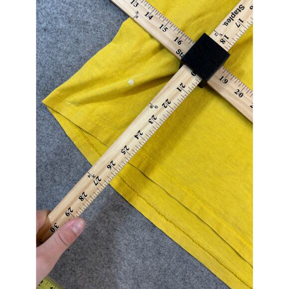 Vintage 90s Ocean Pacific Shirt Mens Large Yellow Surf Beach Graphic Retro Crazy - Picture 2 of 7